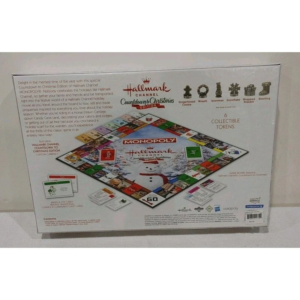 Hallmark Channel Holiday Edition Monopoly Board Game NEW SEALED